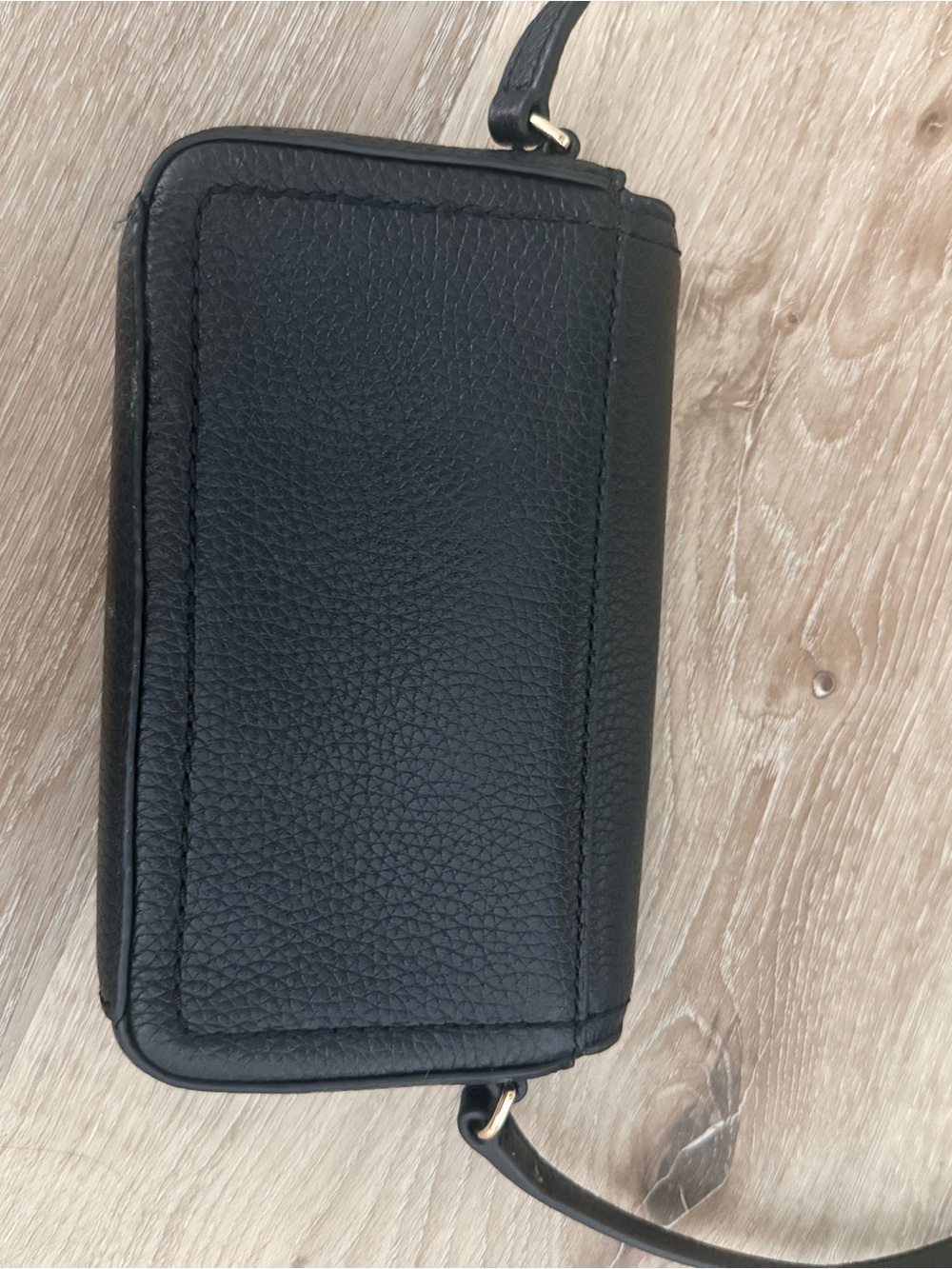 Marc Jacobs Black Pebbled Leather Phone Crossbody Bag Wallet - Picture 5 of 5